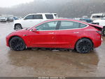 2018 Tesla Model 3 Long Range/performance Red vin: 5YJ3E1EB3JF104919