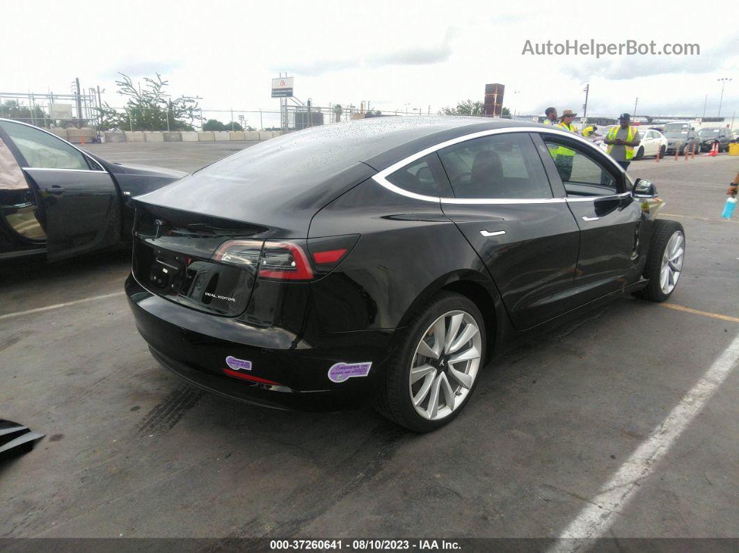 2018 Tesla Model 3 Long Range Black vin: 5YJ3E1EB3JF133997