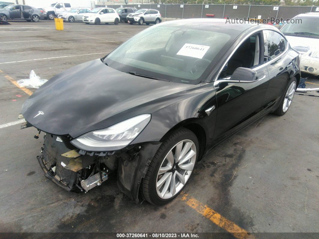 2018 Tesla Model 3 Long Range Black vin: 5YJ3E1EB3JF133997