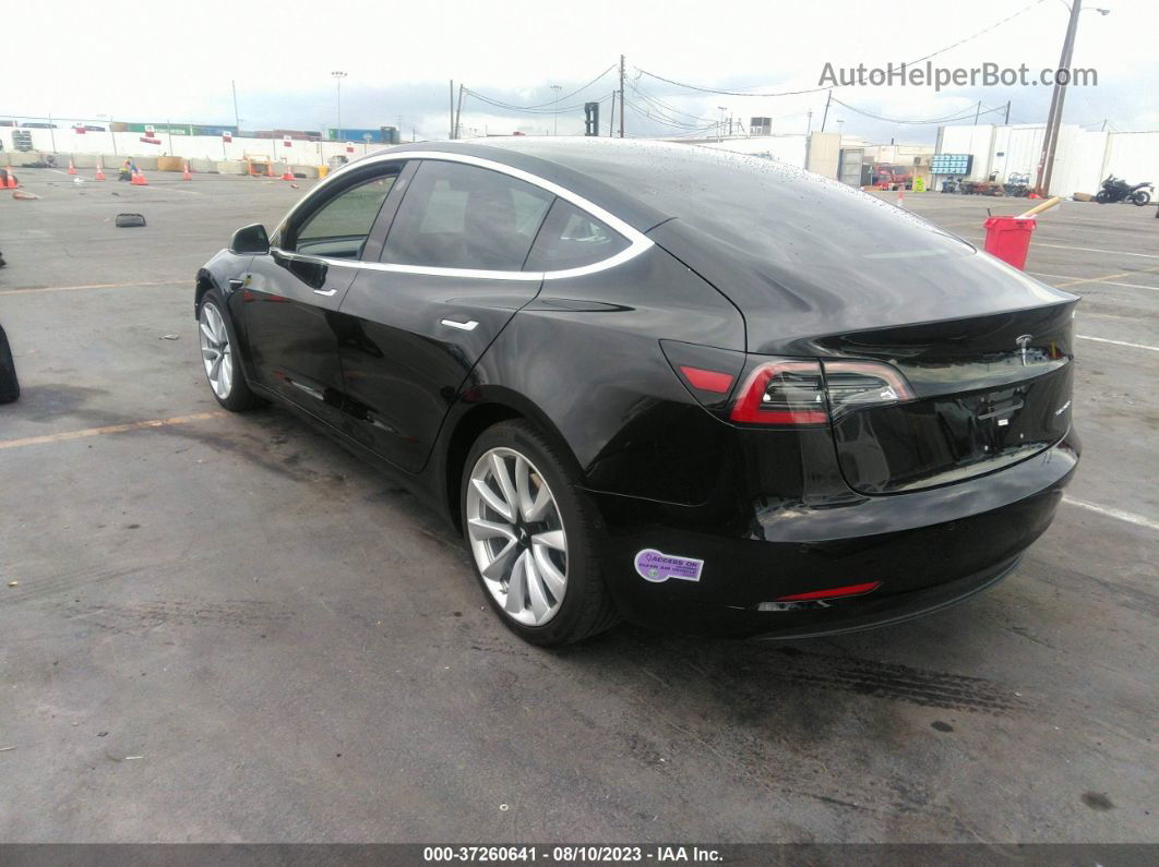 2018 Tesla Model 3 Long Range Black vin: 5YJ3E1EB3JF133997