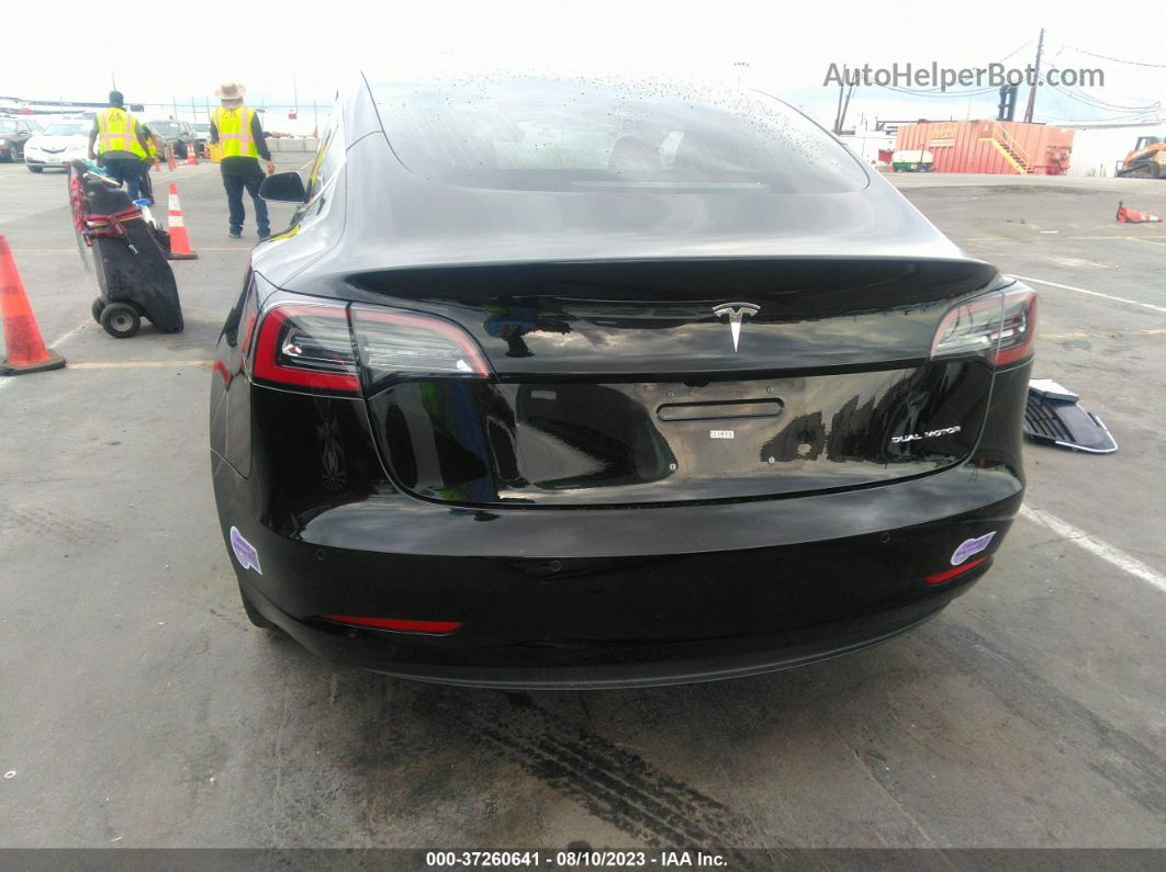 2018 Tesla Model 3 Long Range Black vin: 5YJ3E1EB3JF133997