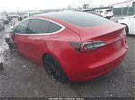 2018 Tesla Model 3 Long Range/performance Red vin: 5YJ3E1EB3JF146068