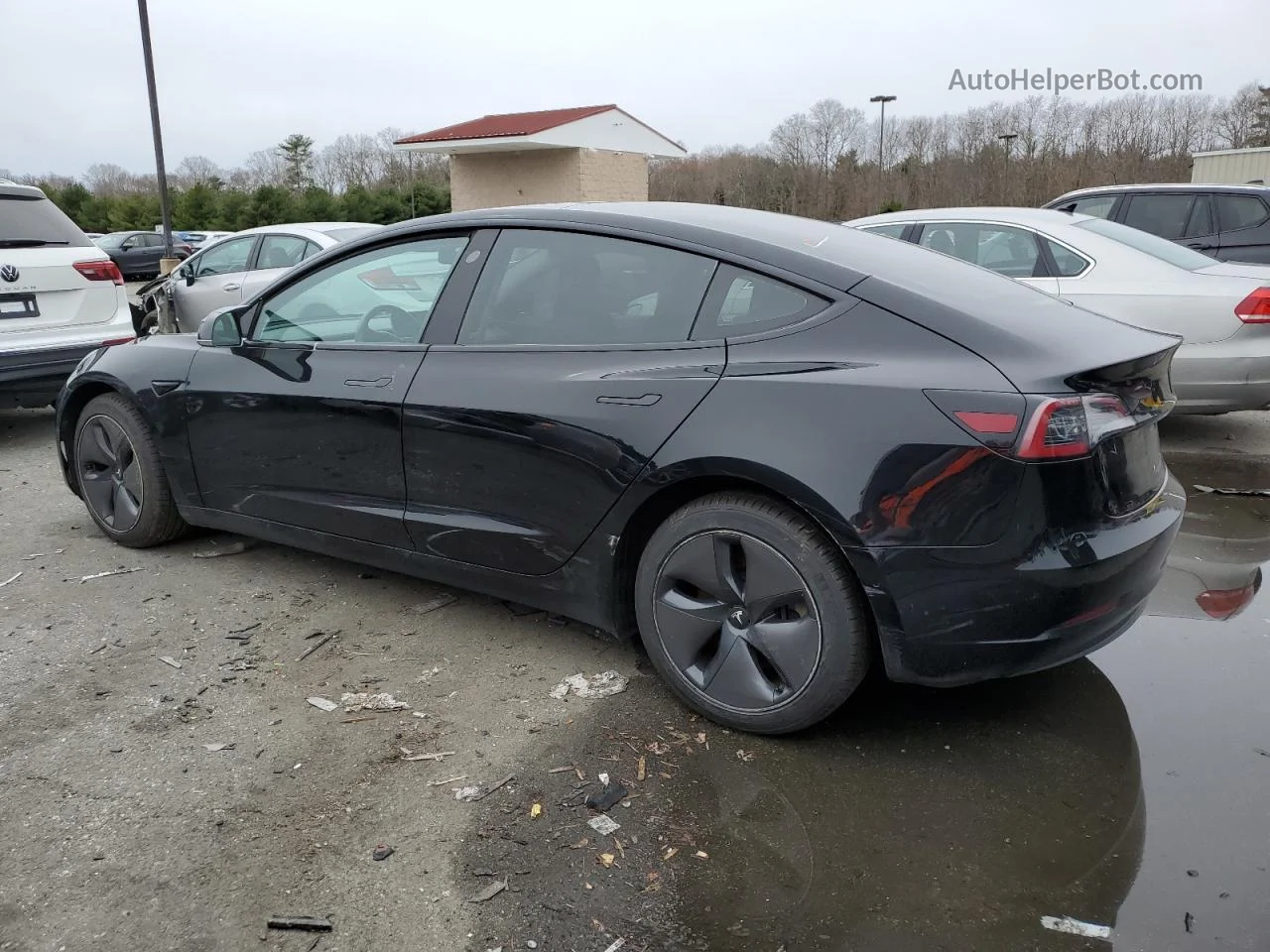 2018 Tesla Model 3 Black vin: 5YJ3E1EB3JF182388
