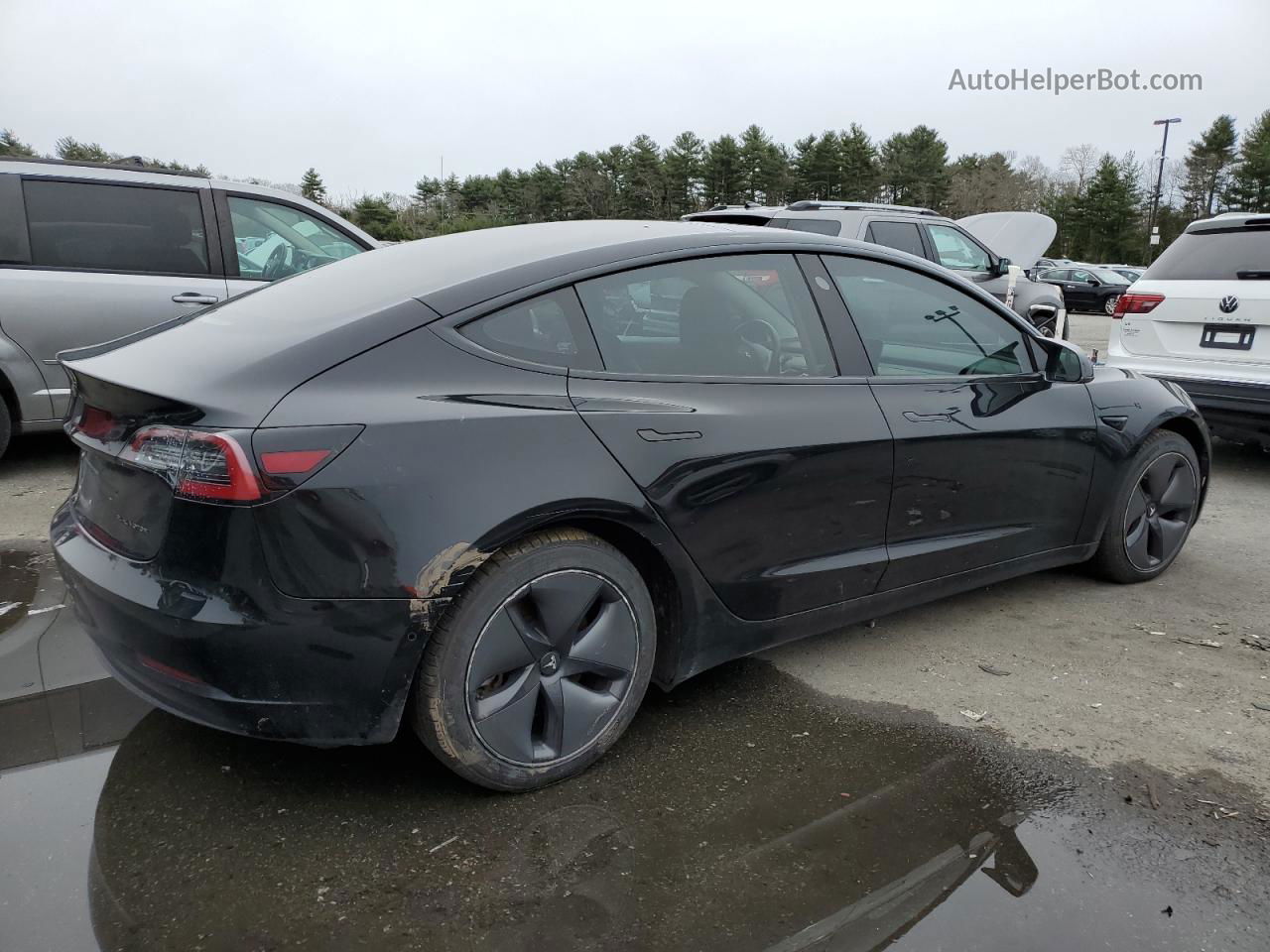 2018 Tesla Model 3 Black vin: 5YJ3E1EB3JF182388