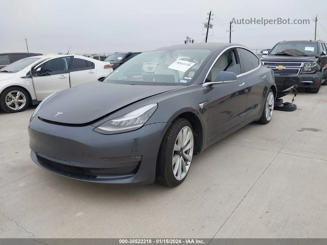 2019 Tesla Model 3 Long Range/performance Gray vin: 5YJ3E1EB3KF195756