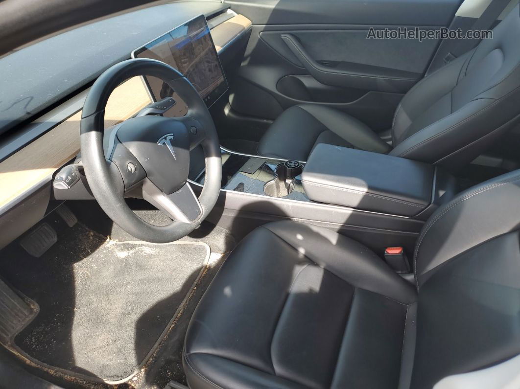 2019 Tesla Model 3 Long Range/performance White vin: 5YJ3E1EB3KF198916