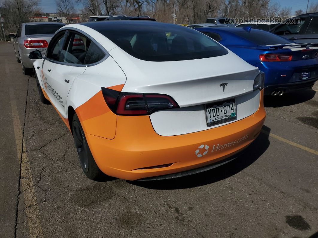 2019 Tesla Model 3 Long Range/performance White vin: 5YJ3E1EB3KF198916