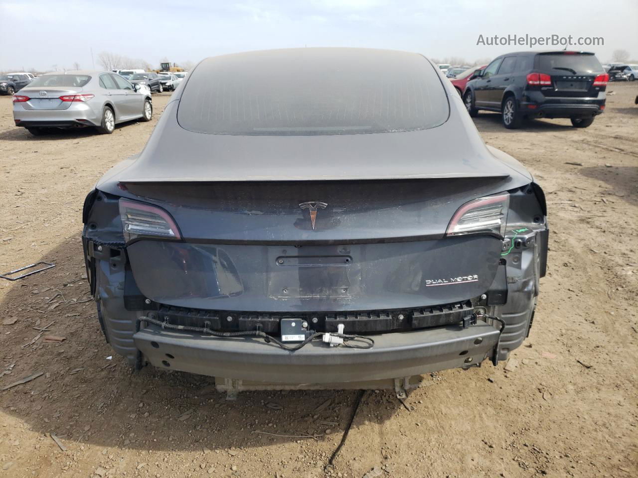 2019 Tesla Model 3  Gray vin: 5YJ3E1EB3KF231199