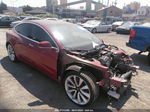 2019 Tesla Model 3 Long Range/performance Red vin: 5YJ3E1EB3KF237682