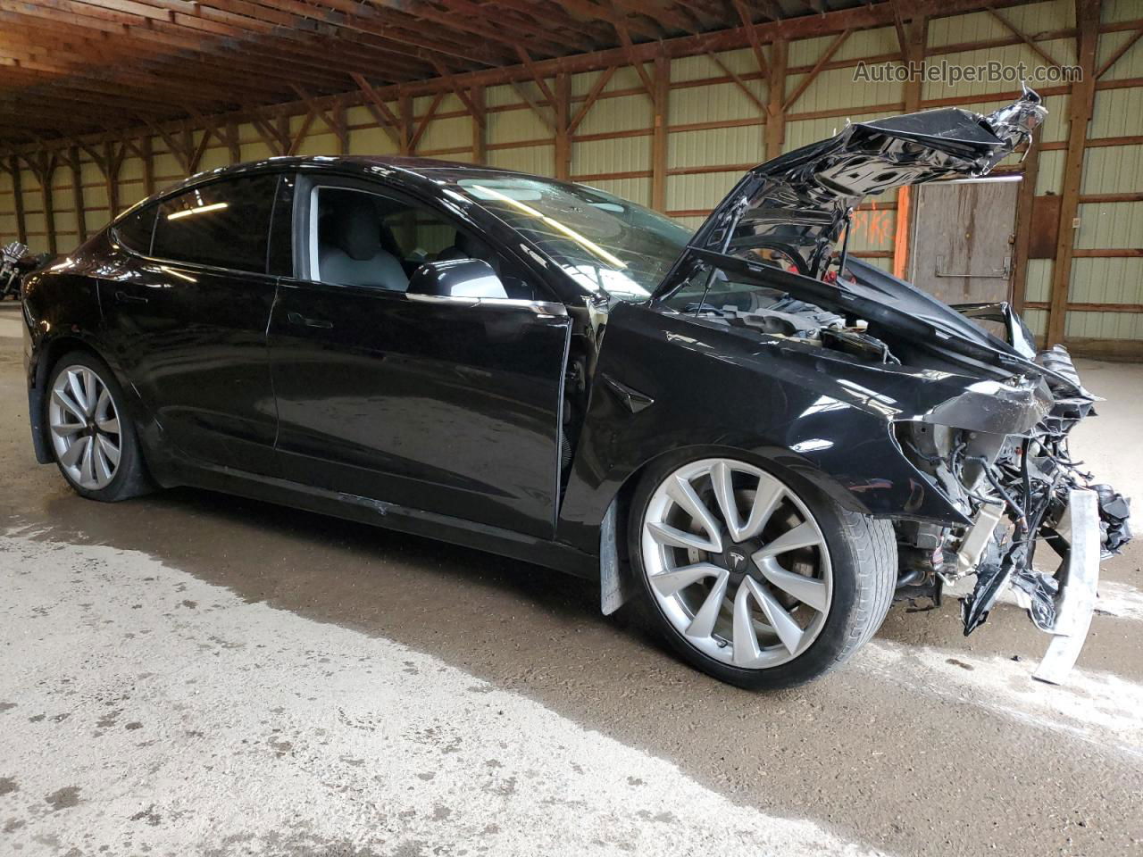 2019 Tesla Model 3  Black vin: 5YJ3E1EB3KF251002