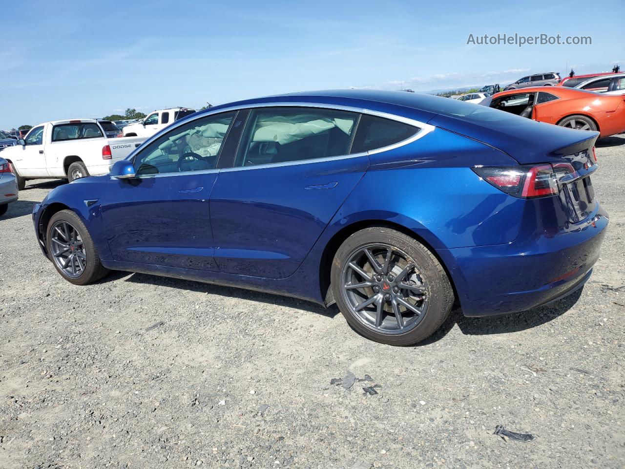 2019 Tesla Model 3  Blue vin: 5YJ3E1EB3KF387646