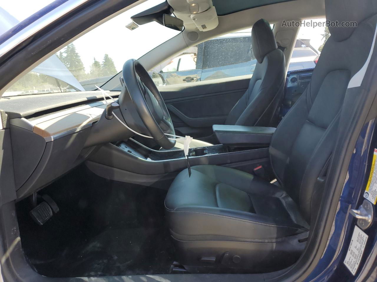 2019 Tesla Model 3  Blue vin: 5YJ3E1EB3KF387677