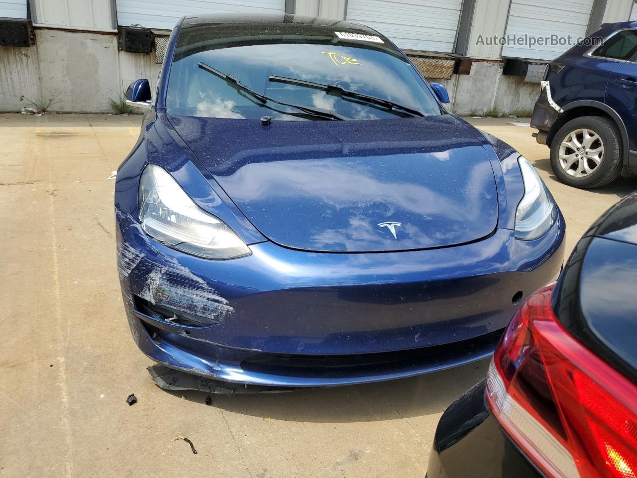 2019 Tesla Model 3  Blue vin: 5YJ3E1EB3KF391048