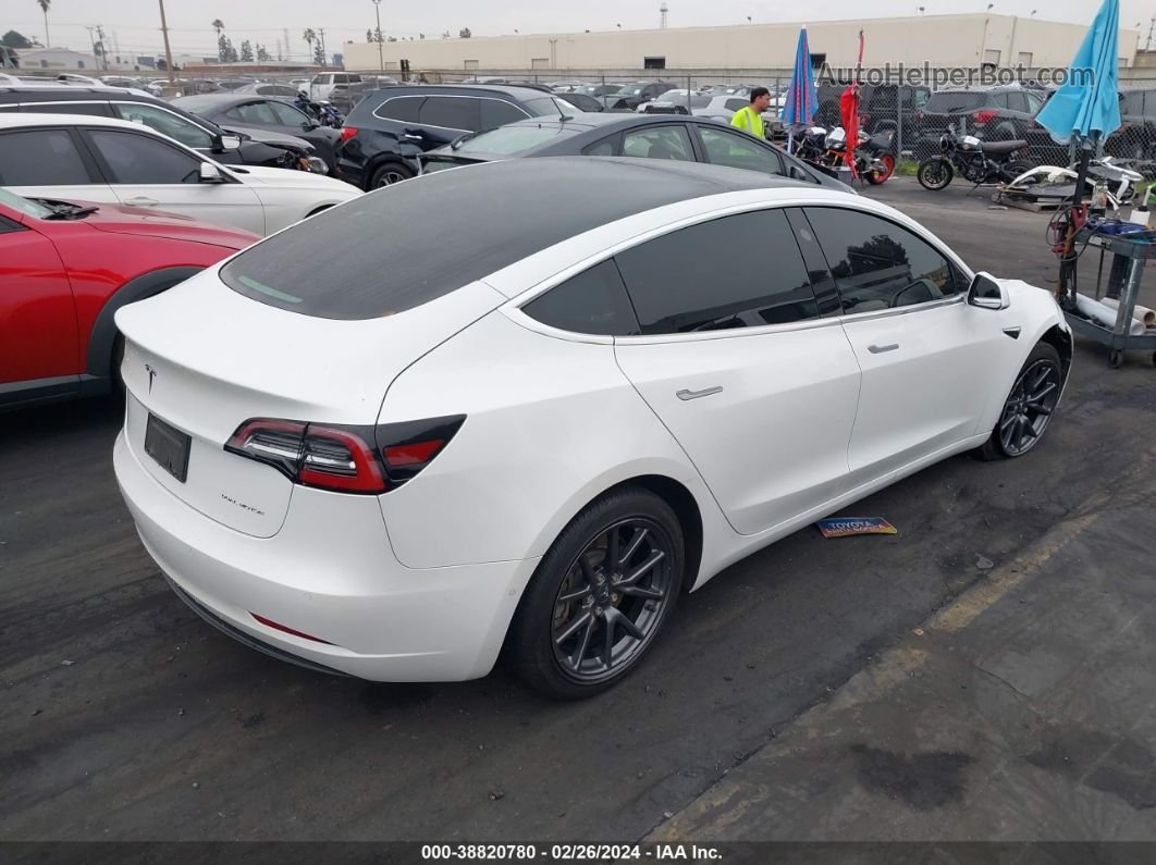 2019 Tesla Model 3 Long Range/performance White vin: 5YJ3E1EB3KF406809