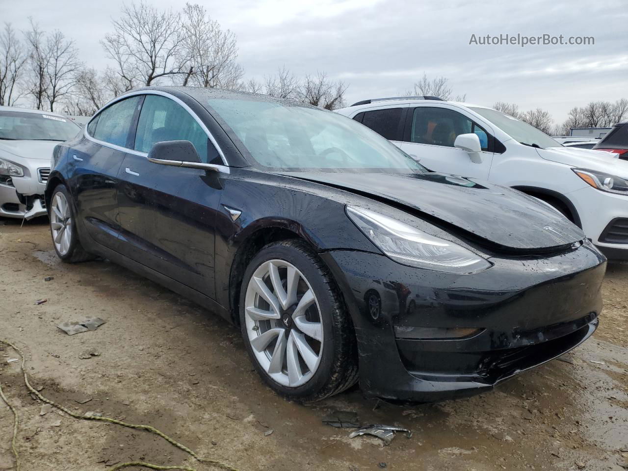 2019 Tesla Model 3  Black vin: 5YJ3E1EB3KF433640