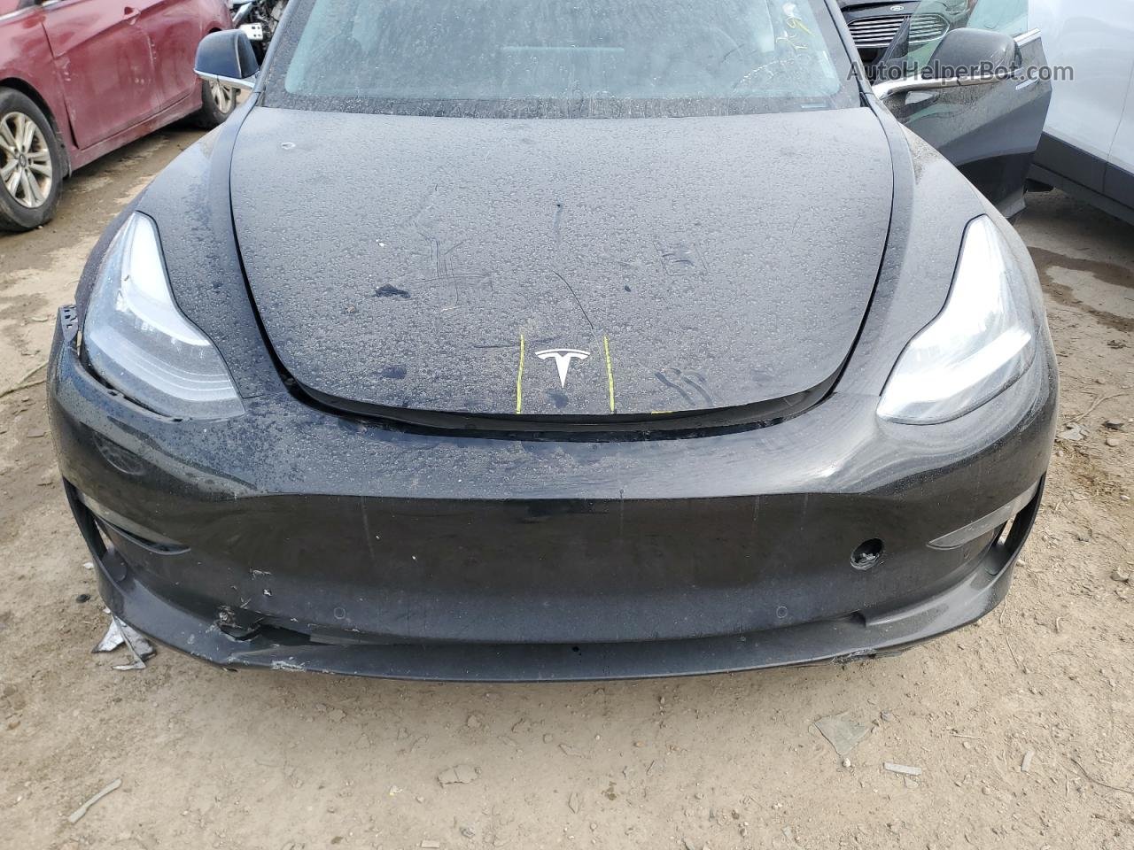 2019 Tesla Model 3  Черный vin: 5YJ3E1EB3KF433640