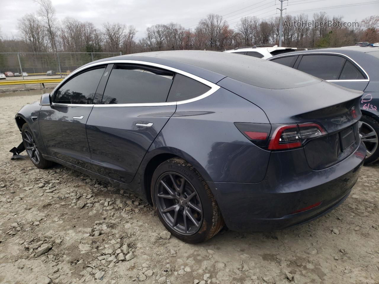 2019 Tesla Model 3  Gray vin: 5YJ3E1EB3KF442001