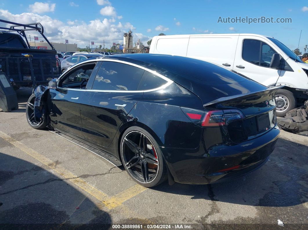 2019 Tesla Model 3 Long Range/performance Black vin: 5YJ3E1EB3KF498018