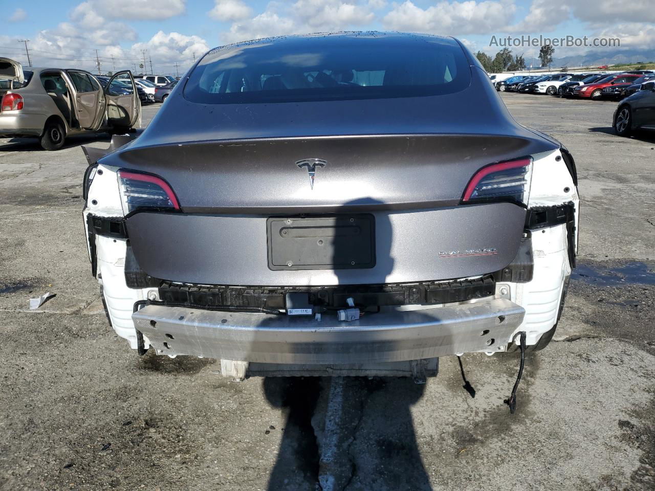 2019 Tesla Model 3  Gray vin: 5YJ3E1EB3KF512466