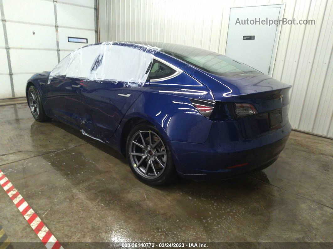 2020 Tesla Model 3 Long Range Dual Motor All-wheel Drive Blue vin: 5YJ3E1EB3LF617347