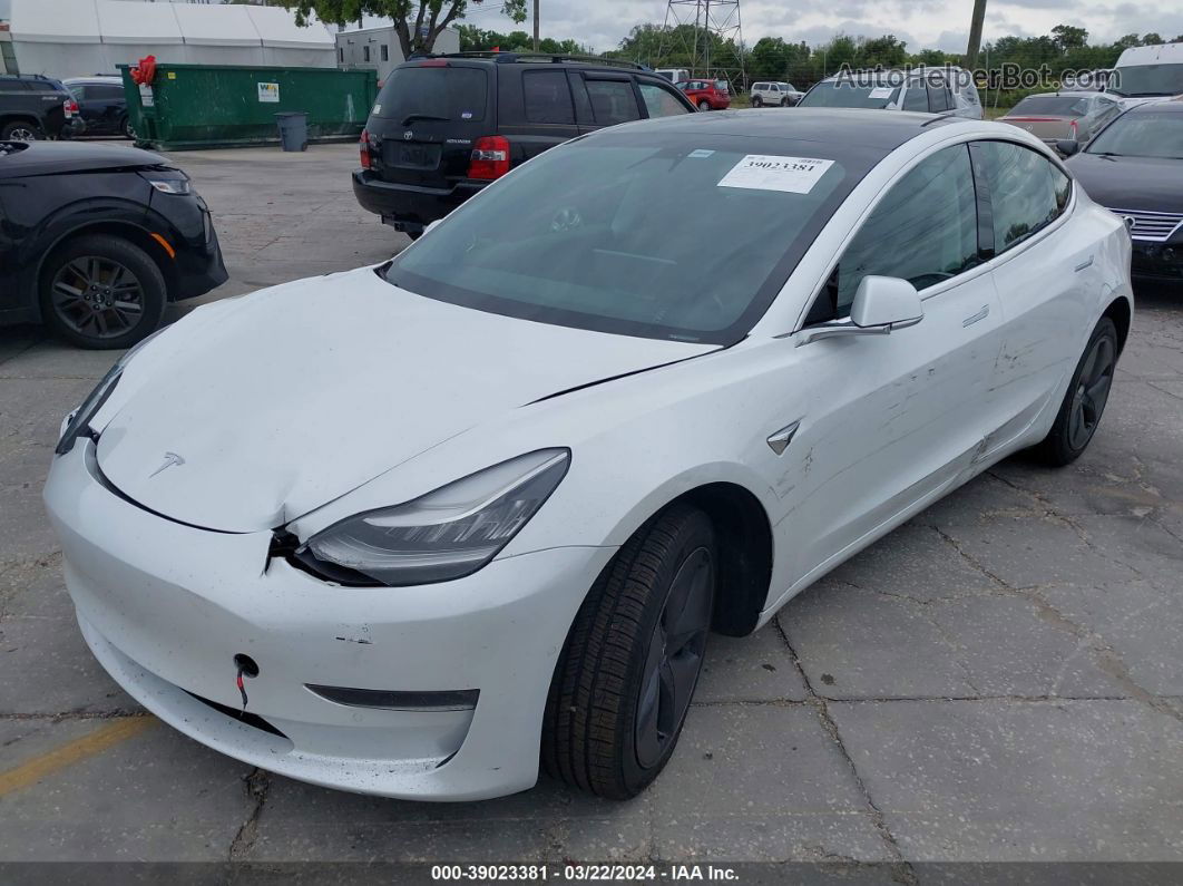 2020 Tesla Model 3 Long Range Dual Motor All-wheel Drive White vin: 5YJ3E1EB3LF619714