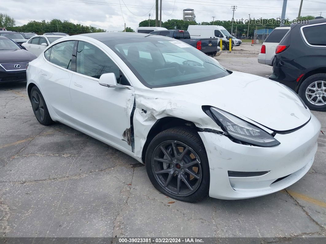 2020 Tesla Model 3 Long Range Dual Motor All-wheel Drive White vin: 5YJ3E1EB3LF619714