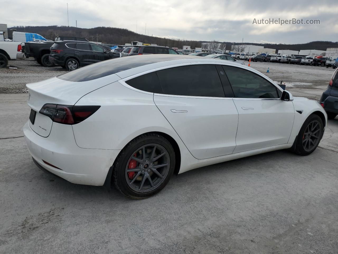 2020 Tesla Model 3  White vin: 5YJ3E1EB3LF637338