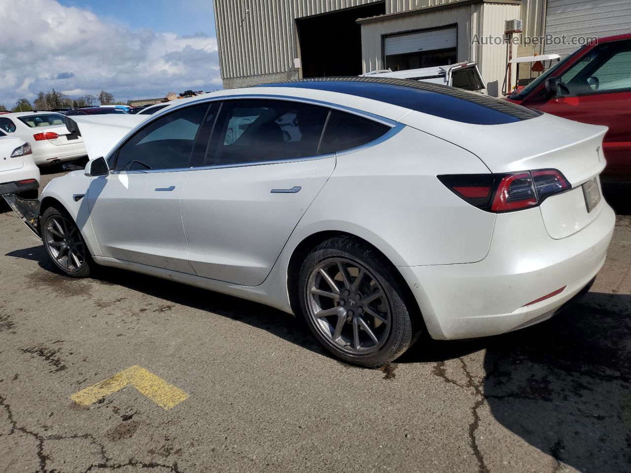 2020 Tesla Model 3  White vin: 5YJ3E1EB3LF637789