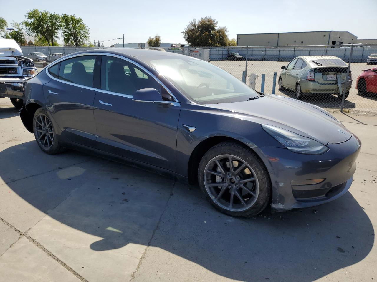 2020 Tesla Model 3  Gray vin: 5YJ3E1EB3LF649568