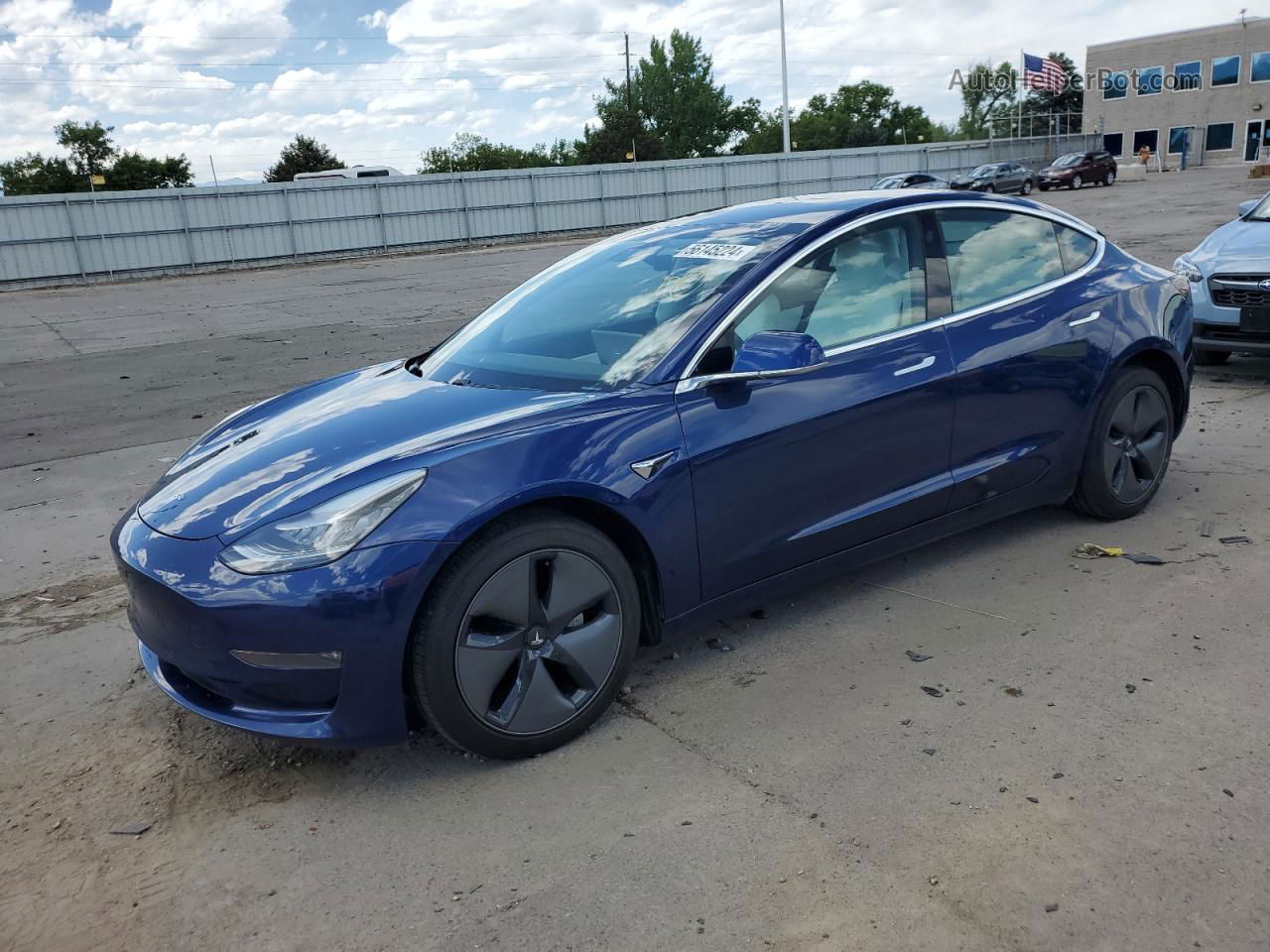 2020 Tesla Model 3  Blue vin: 5YJ3E1EB3LF668461