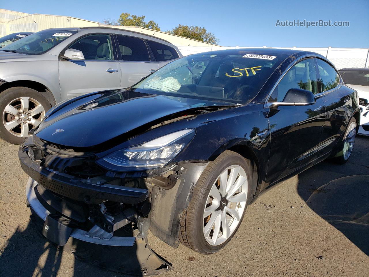 2020 Tesla Model 3  Black vin: 5YJ3E1EB3LF711762