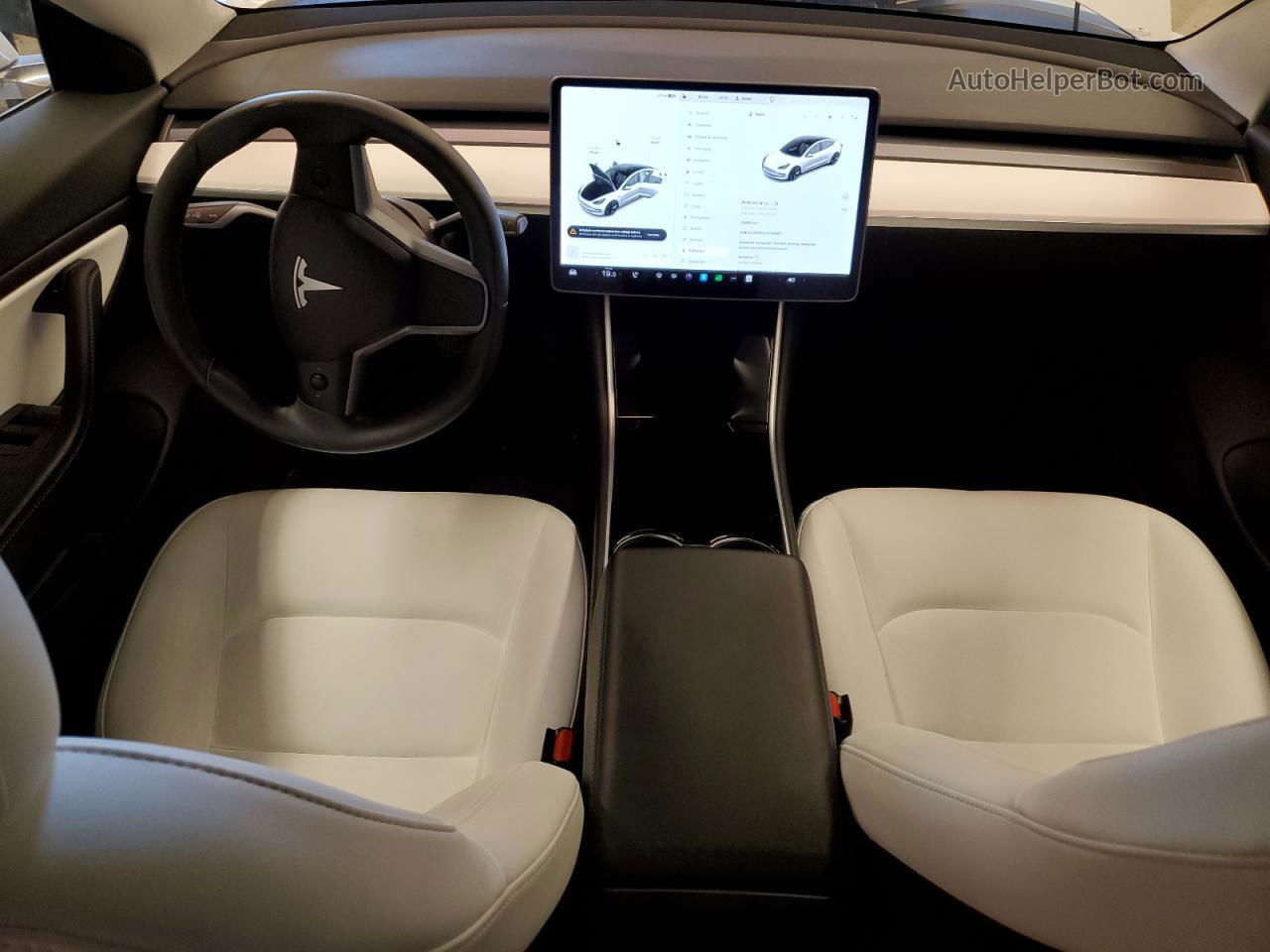 2020 Tesla Model 3  White vin: 5YJ3E1EB3LF735902