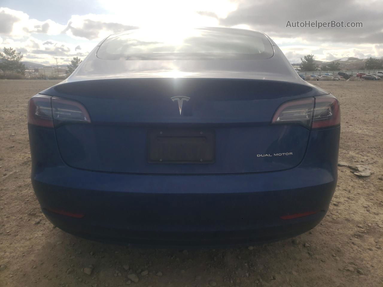 2021 Tesla Model 3  Синий vin: 5YJ3E1EB3MF873506