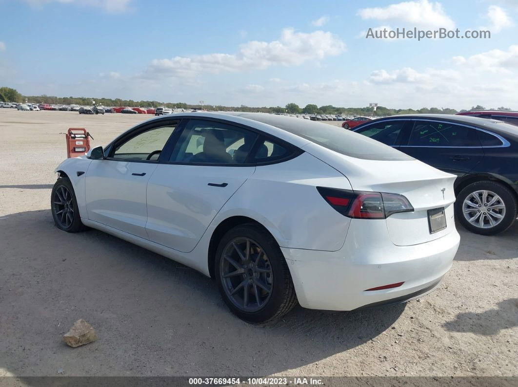 2021 Tesla Model 3 Long Range White vin: 5YJ3E1EB3MF928200