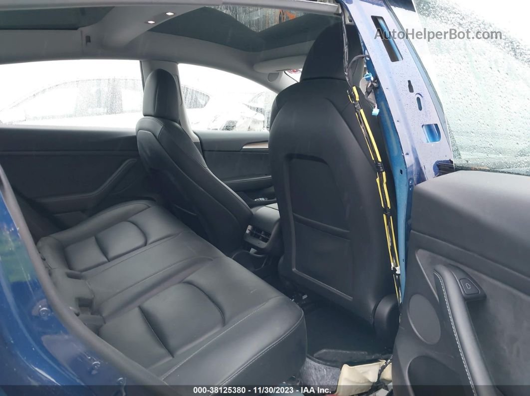 2021 Tesla Model 3 Long Range Dual Motor All-wheel Drive Blue vin: 5YJ3E1EB3MF974688