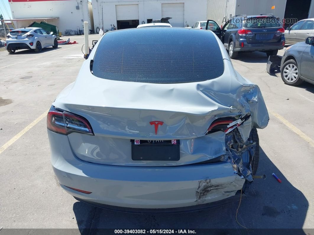 2021 Tesla Model 3 Long Range Dual Motor All-wheel Drive Gray vin: 5YJ3E1EB3MF995363