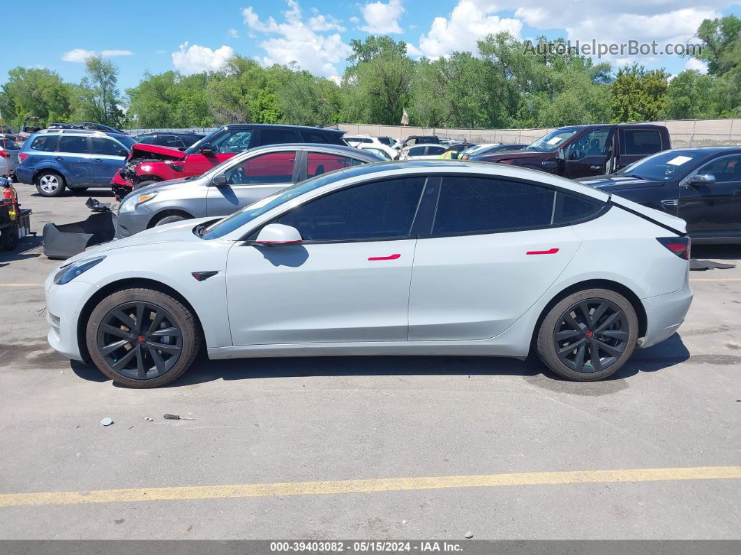 2021 Tesla Model 3 Long Range Dual Motor All-wheel Drive Gray vin: 5YJ3E1EB3MF995363