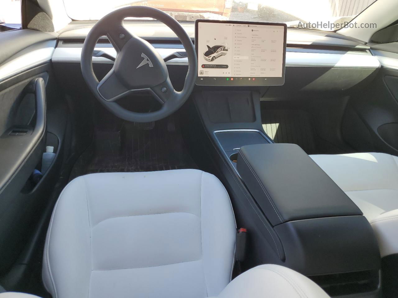 2022 Tesla Model 3  White vin: 5YJ3E1EB3NF110726