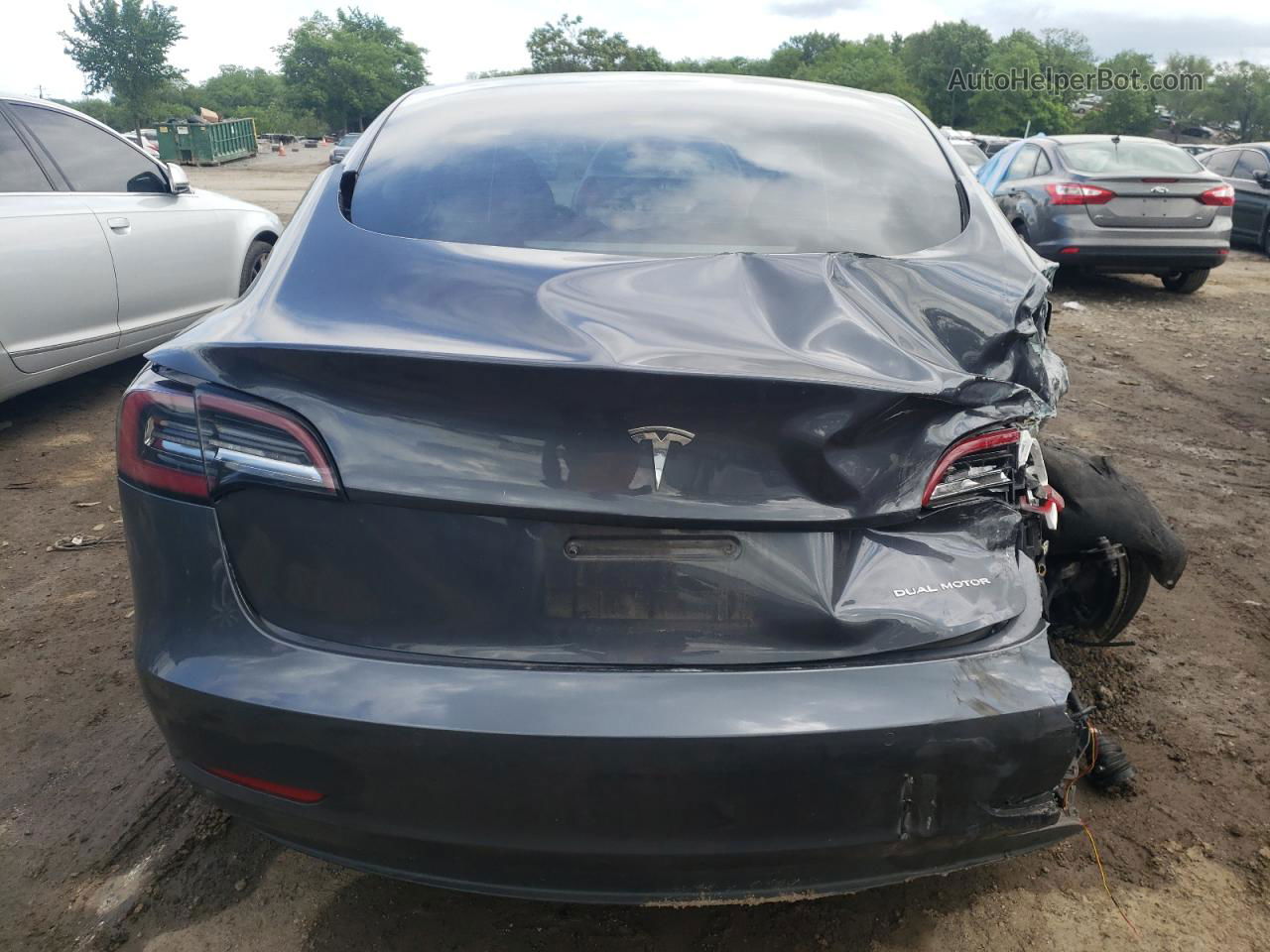 2022 Tesla Model 3  Gray vin: 5YJ3E1EB3NF175849