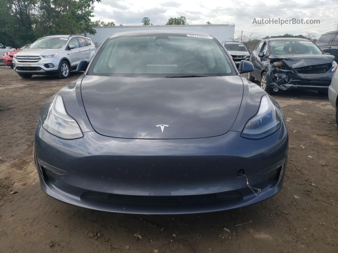 2022 Tesla Model 3  Gray vin: 5YJ3E1EB3NF175849