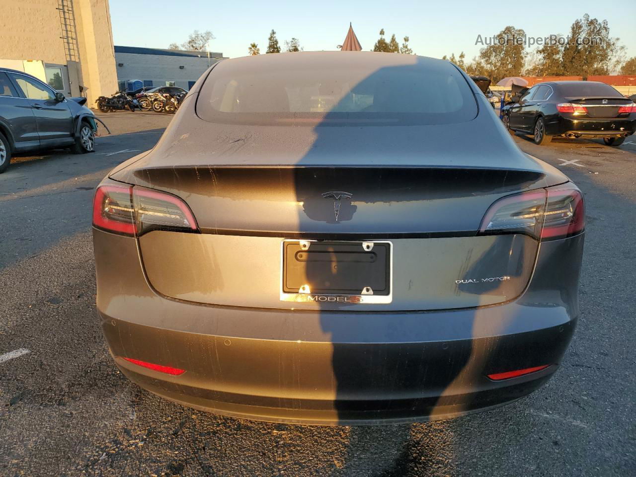 2022 Tesla Model 3  Gray vin: 5YJ3E1EB3NF183420