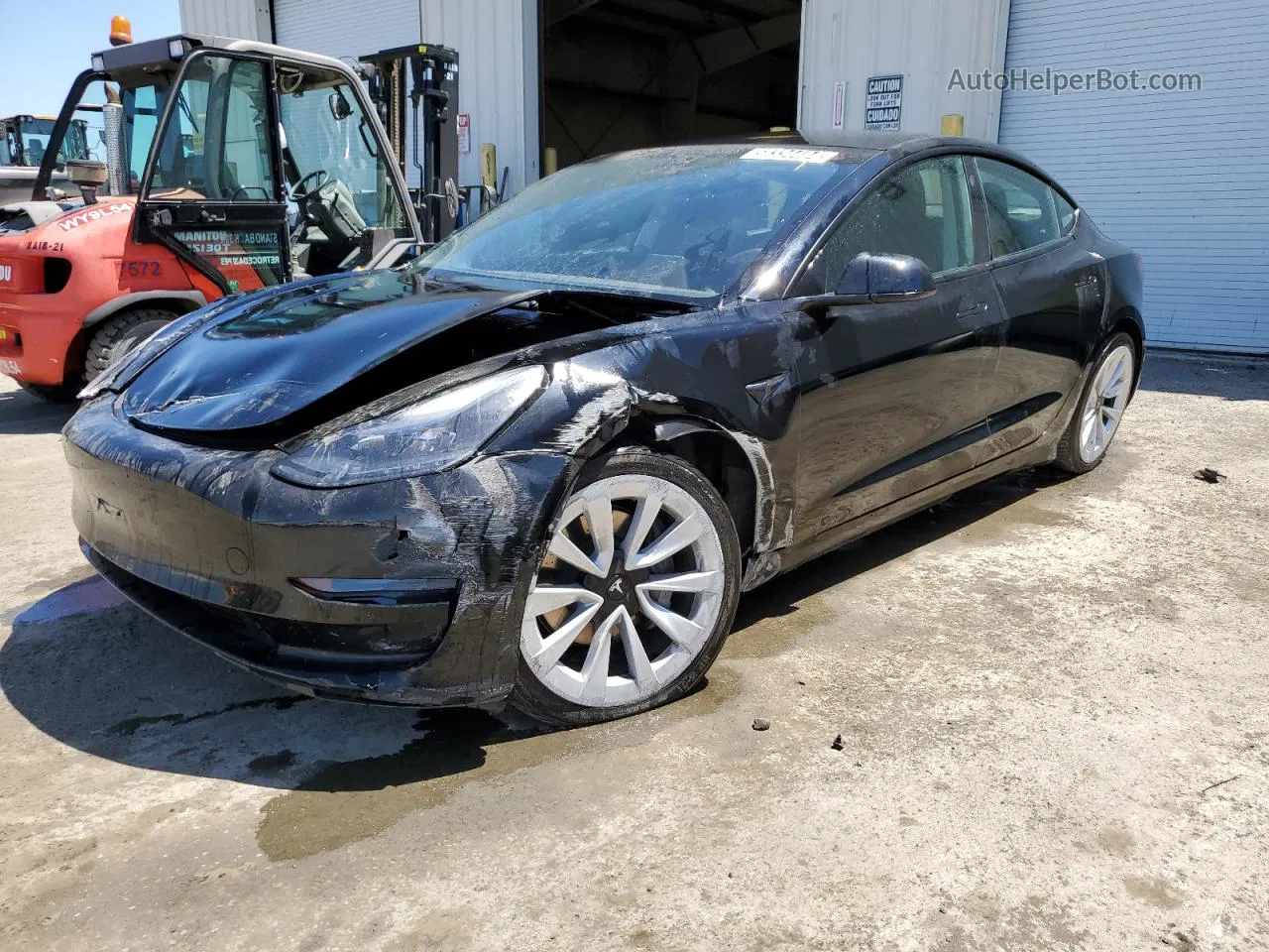 2022 Tesla Model 3  Black vin: 5YJ3E1EB3NF305029