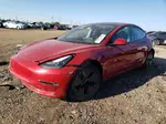 2022 Tesla Model 3  Red vin: 5YJ3E1EB3NF314250