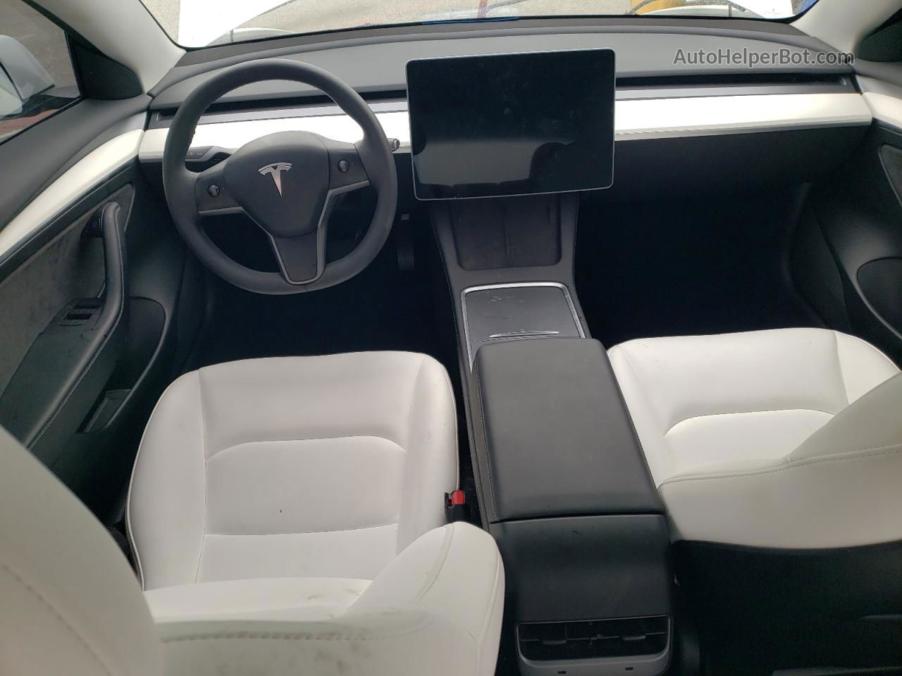 2022 Tesla Model 3  White vin: 5YJ3E1EB3NF360323