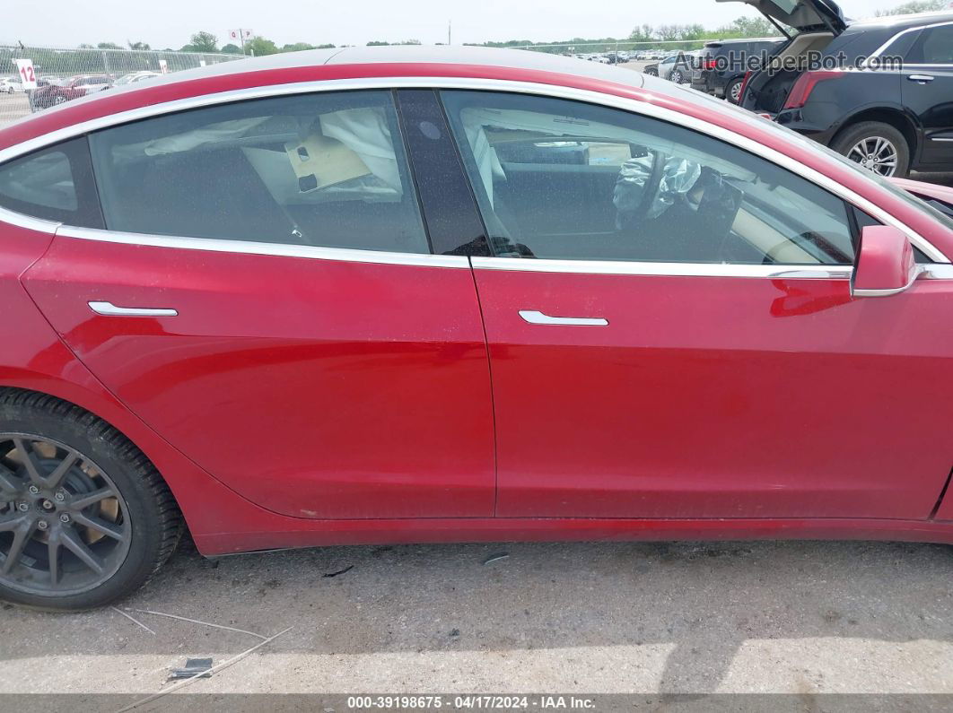 2018 Tesla Model 3 Long Range/performance Red vin: 5YJ3E1EB4JF054497