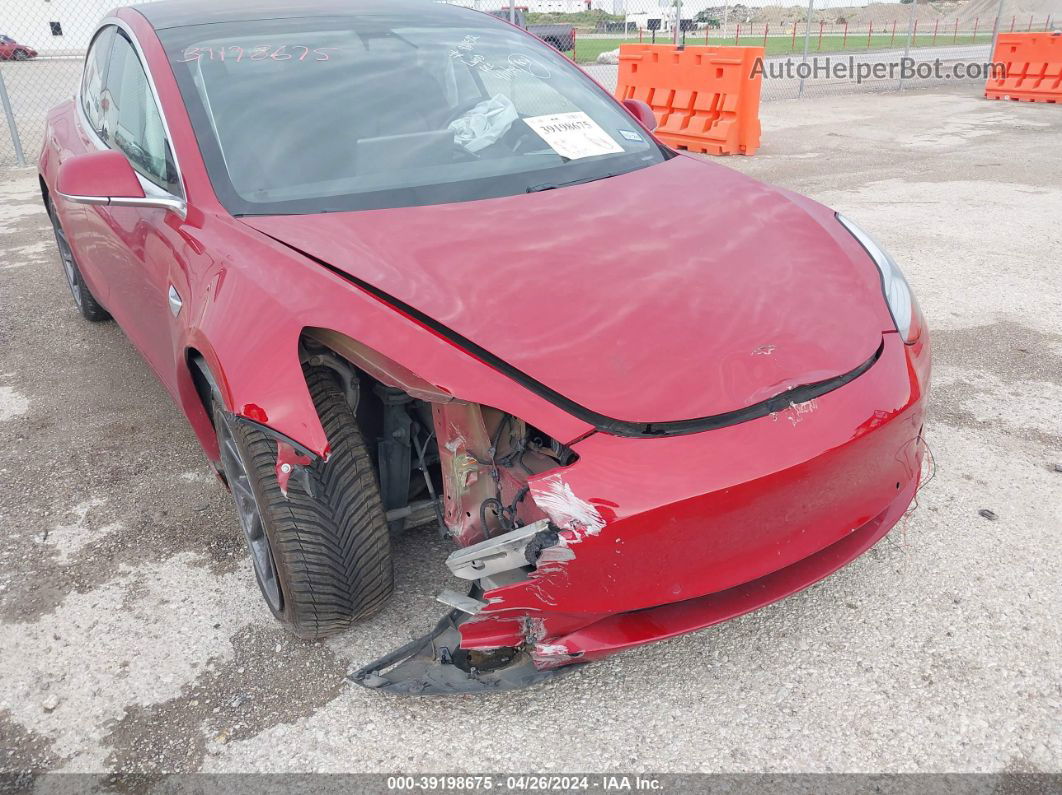 2018 Tesla Model 3 Long Range/performance Red vin: 5YJ3E1EB4JF054497