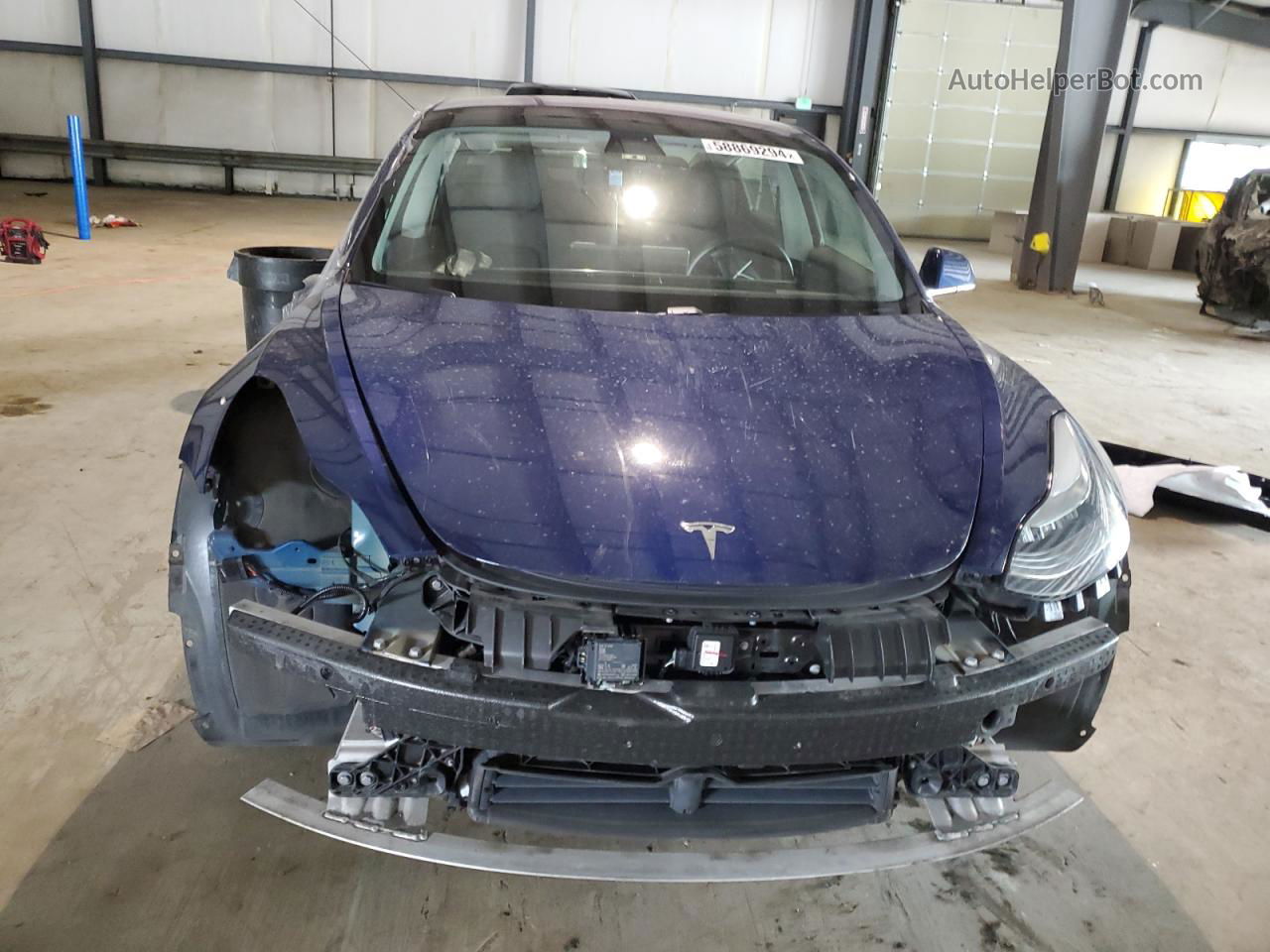 2018 Tesla Model 3  Blue vin: 5YJ3E1EB4JF063653