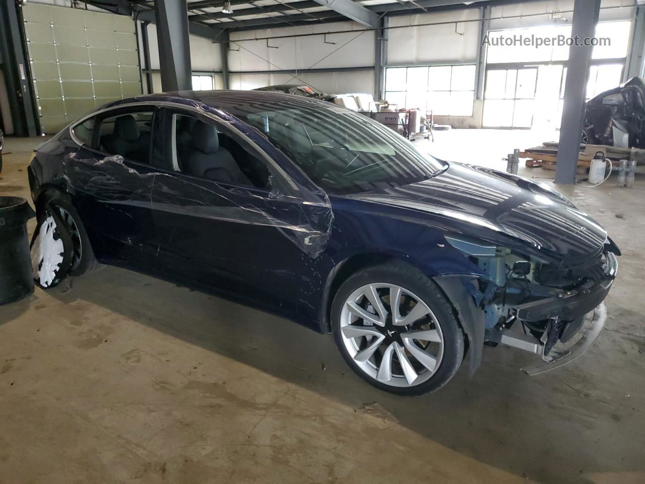 2018 Tesla Model 3  Blue vin: 5YJ3E1EB4JF063653
