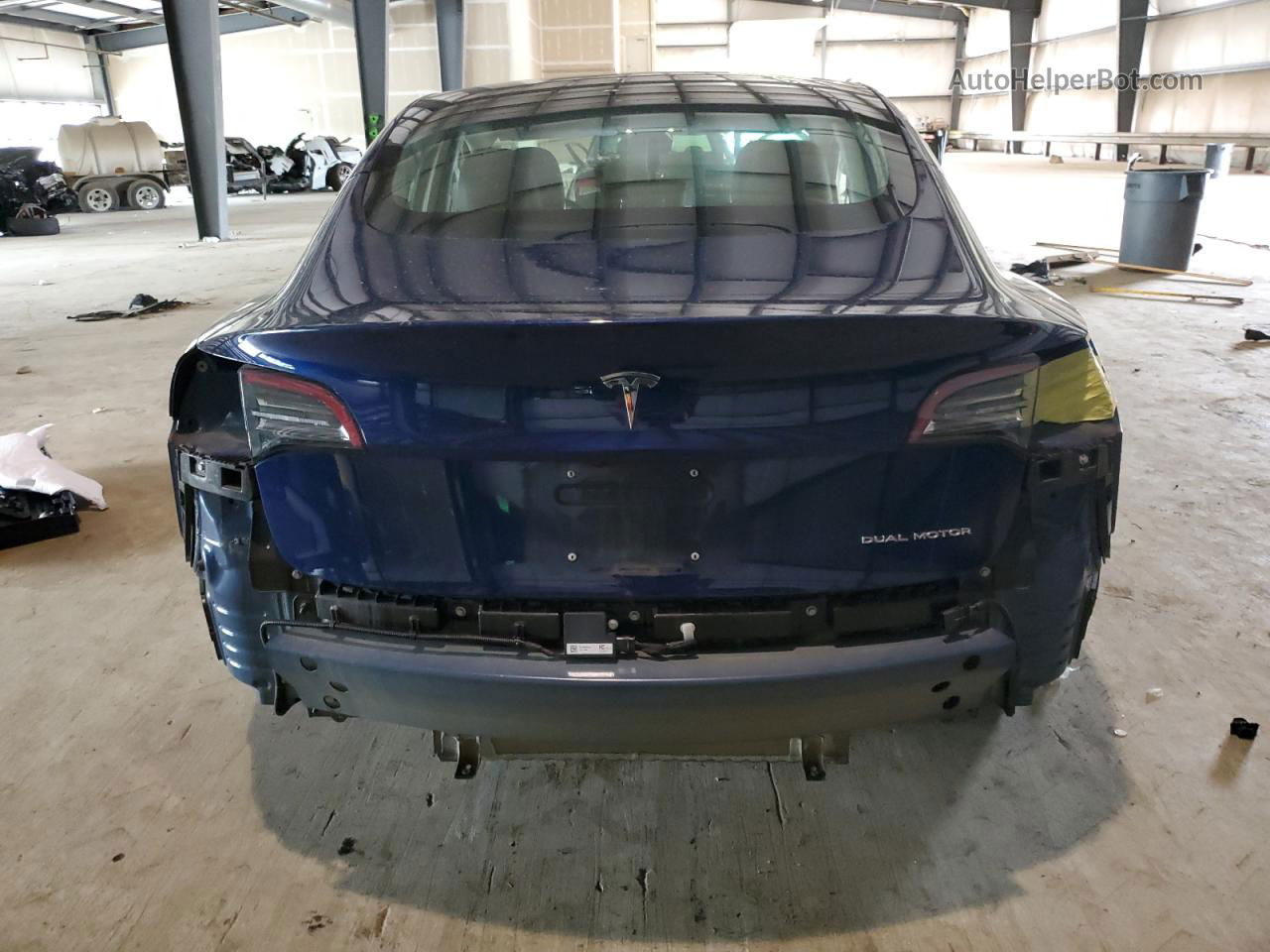 2018 Tesla Model 3  Blue vin: 5YJ3E1EB4JF063653