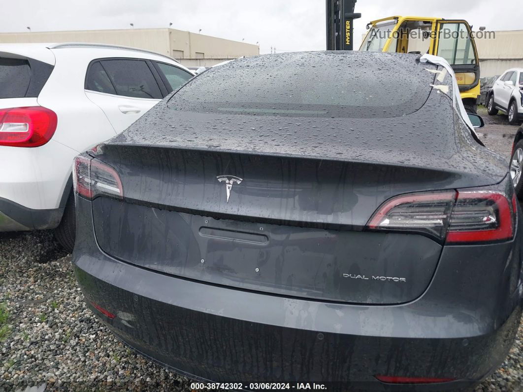 2018 Tesla Model 3 Long Range/performance Gray vin: 5YJ3E1EB4JF069016